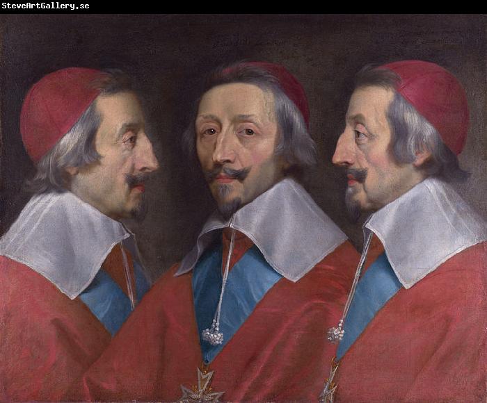 Philippe de Champaigne Triple Portrait of Cardinal de Richelieu
